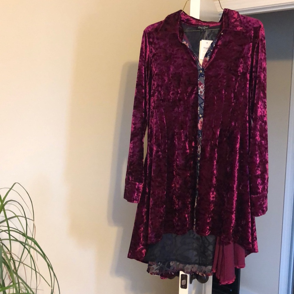 Gorgeous crushed velvet Tunic/dress